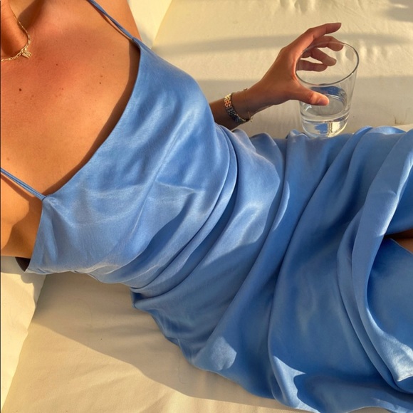 Djerf Avenue Dresses & Skirts - Djerf Avenue Dream Dress Sky Blue